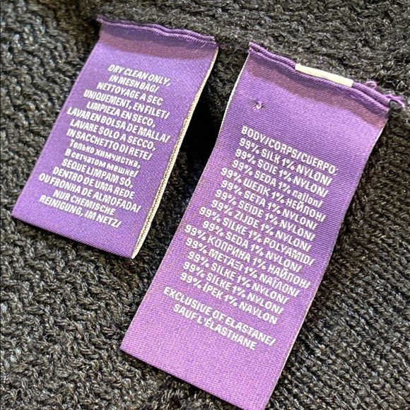 Ralph Lauren Collection Hand Knit Macrame Fringe Sleeveless Silk Sweater Top S - Picture 12 of 14